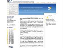 Tablet Screenshot of fidcindia.org